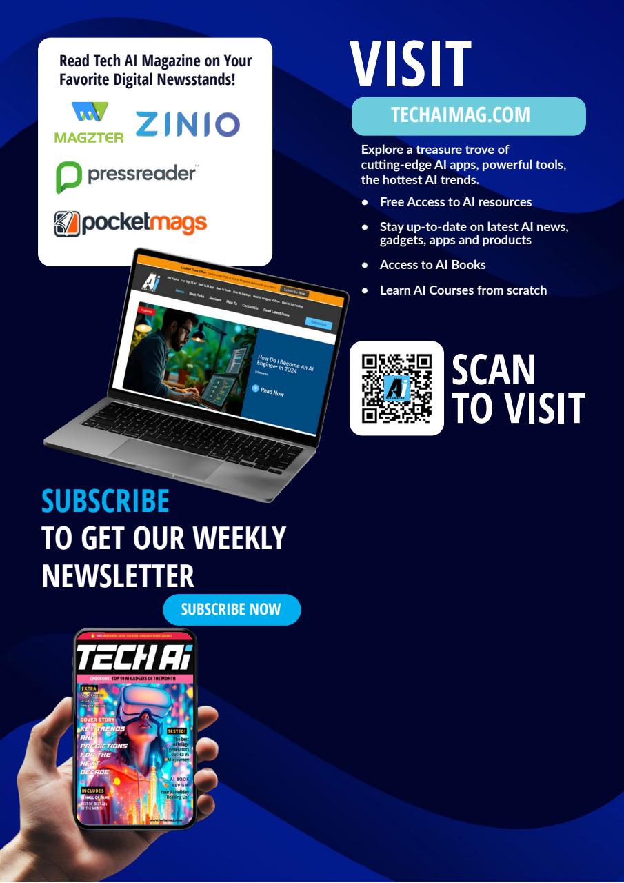 Tech AI Magazine Preview Pages