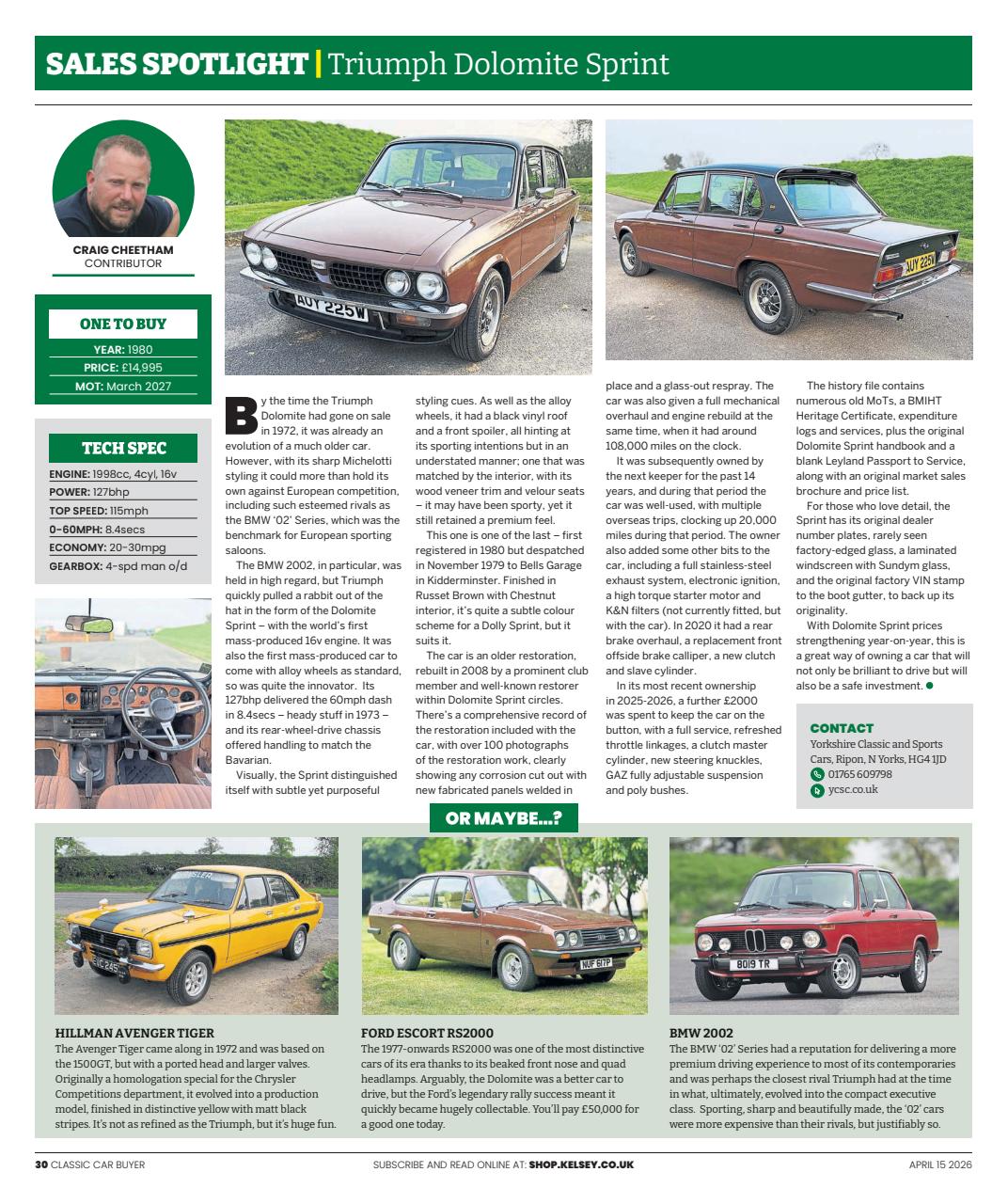 Classic Car Buyer Preview Pages