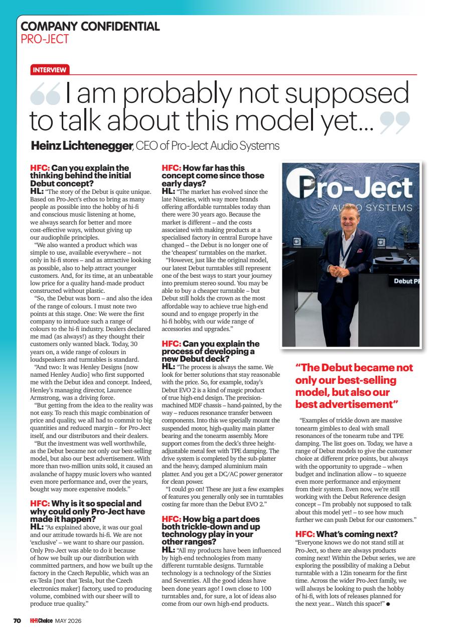 Hi-Fi Choice Preview Pages