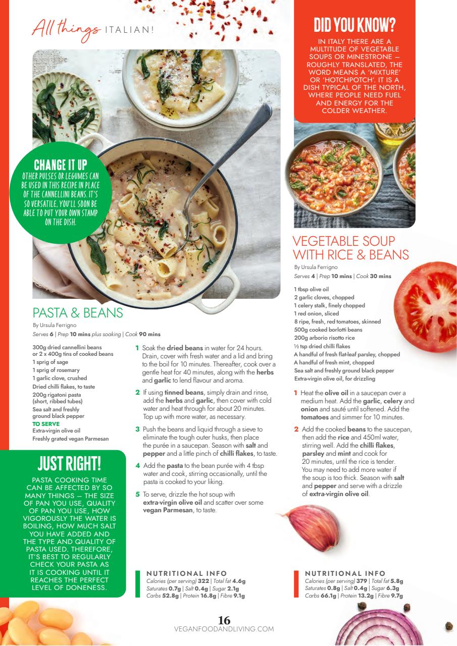 Vegan Food & Living Magazine Preview Pages