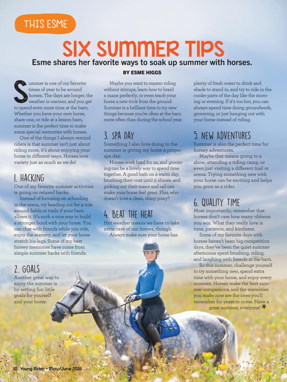 Young Rider Magazine Preview Pages