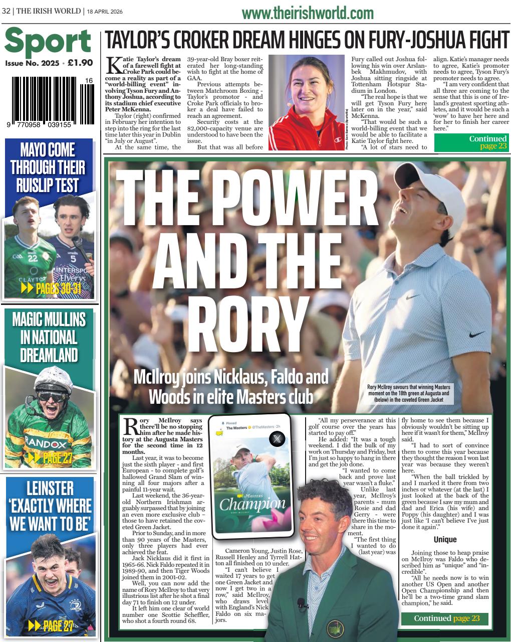 Irish World Preview Pages