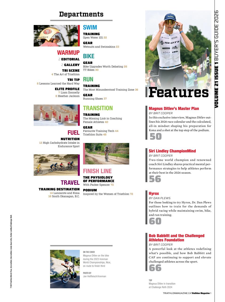 Triathlon Magazine Canada Preview Pages