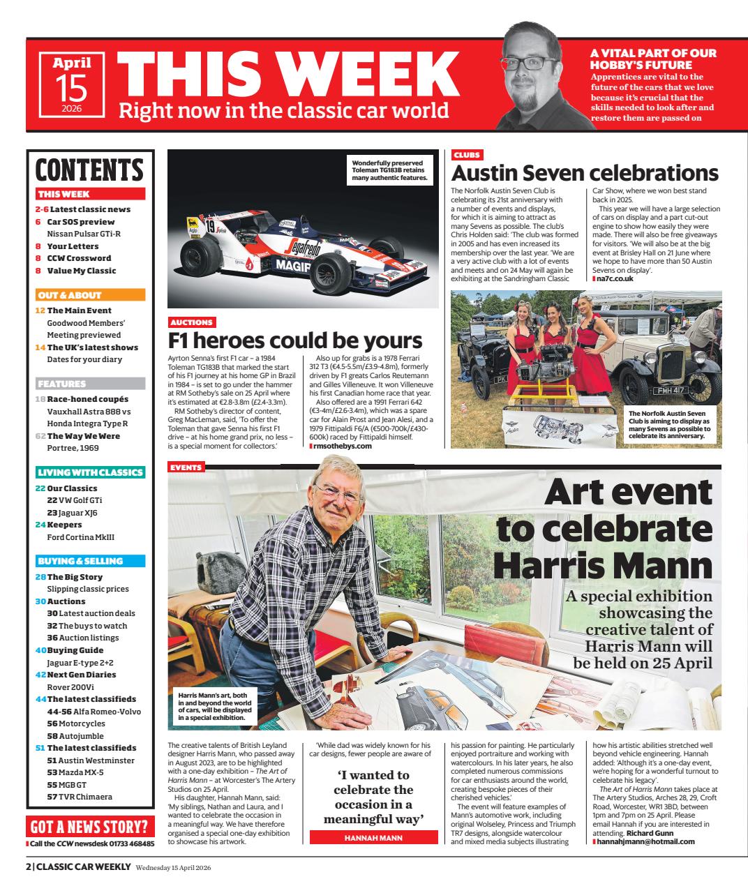 Classic Car Weekly Preview Pages