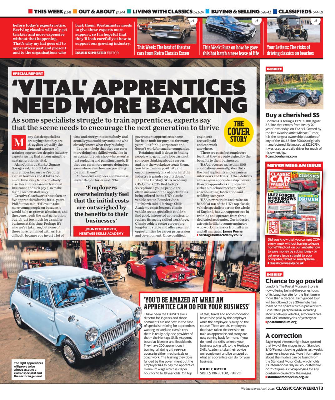 Classic Car Weekly Preview Pages