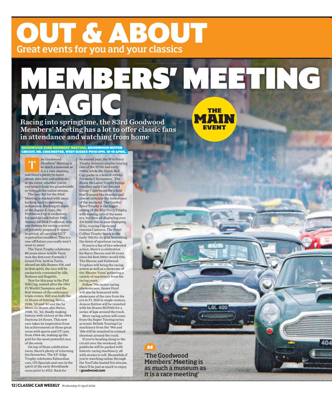 Classic Car Weekly Preview Pages