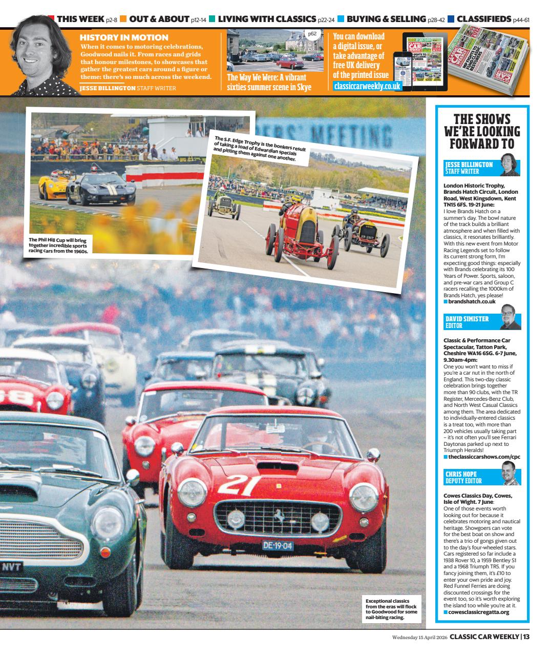 Classic Car Weekly Preview Pages