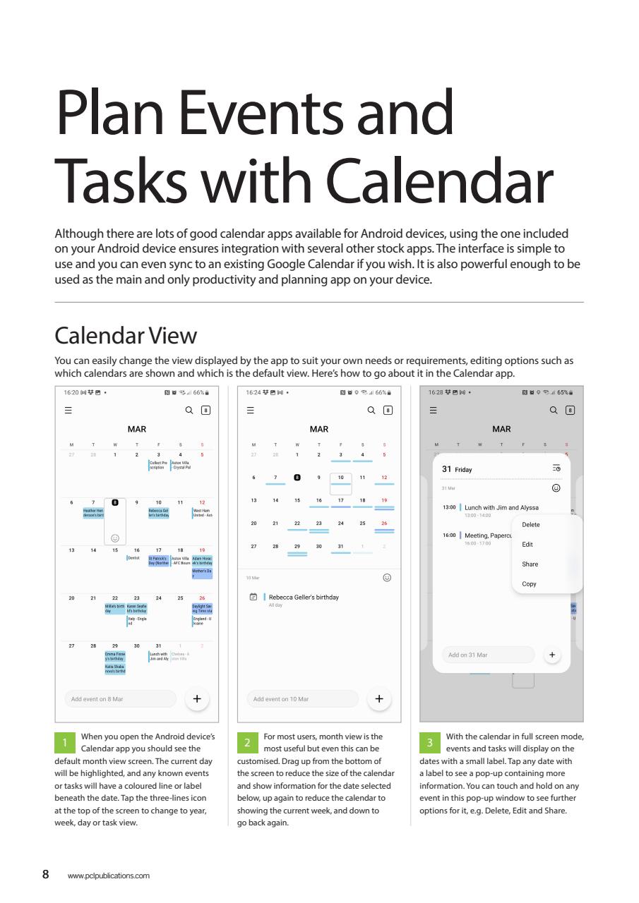 Android Smartphones & Tablets The Complete Manual Preview Pages