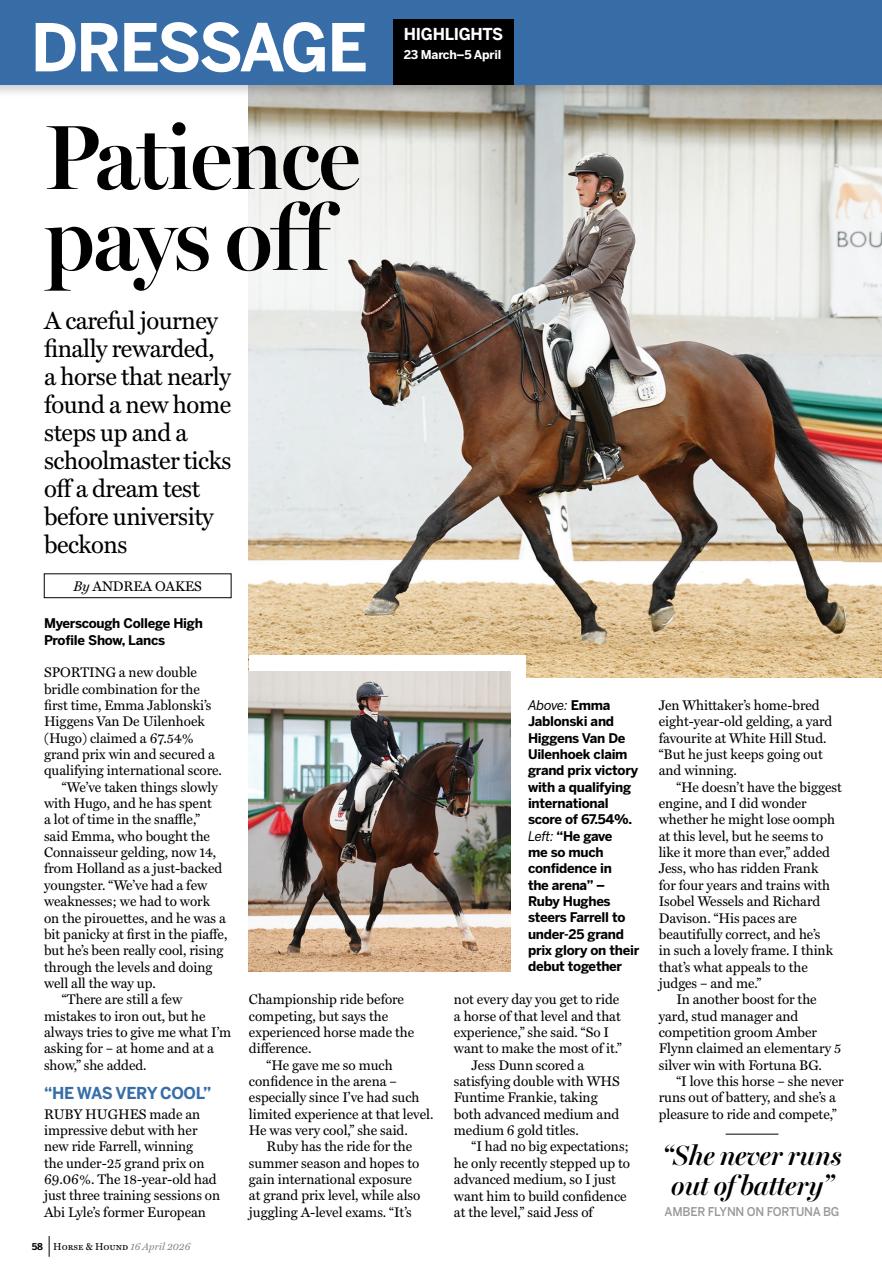 Horse & Hound Preview Pages