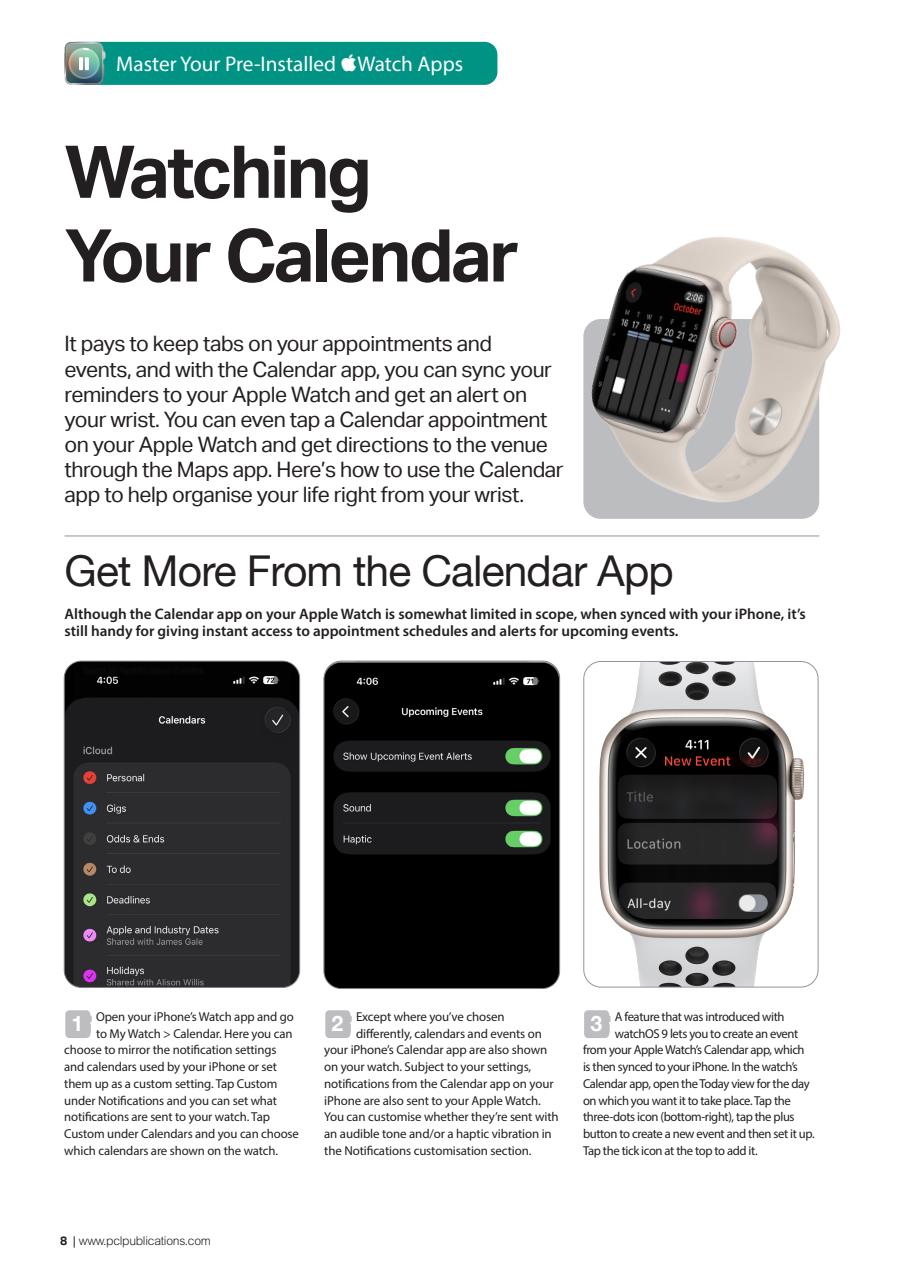 Apple Watch The Complete Manual Preview Pages