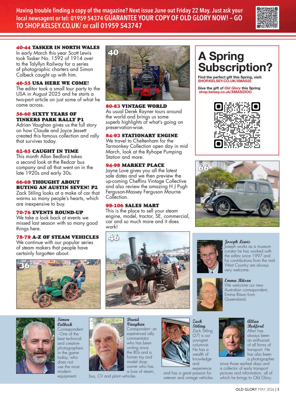 Old Glory Magazine Preview Pages