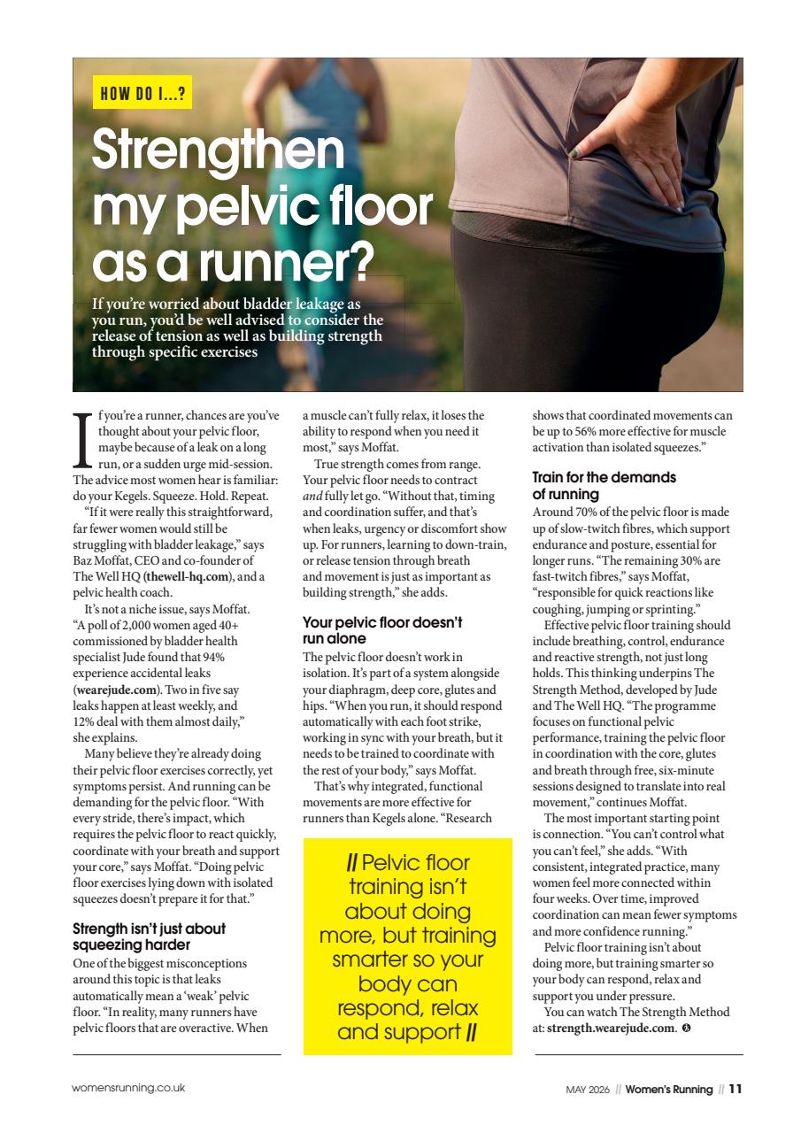 Women’s Running Preview Pages