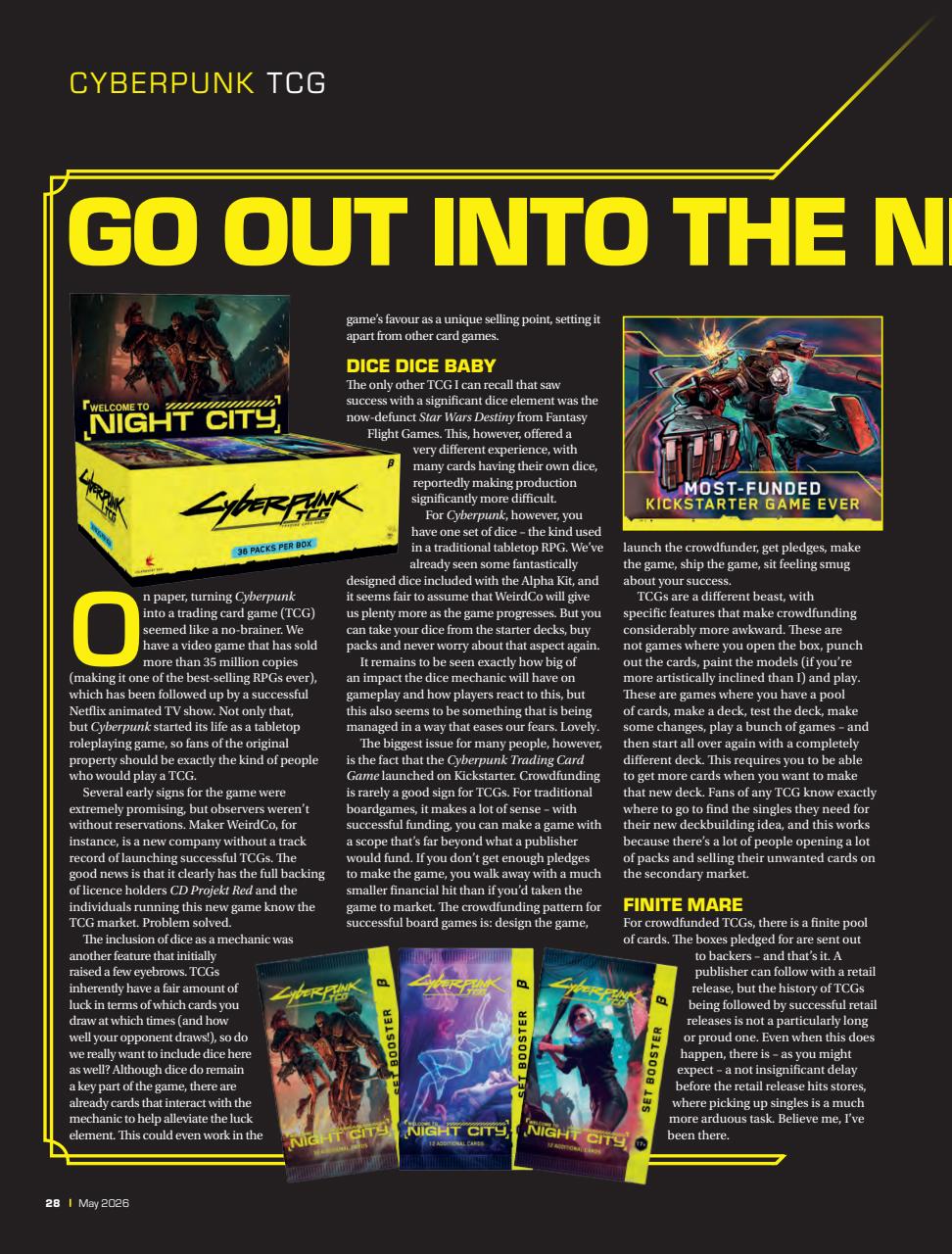 Tabletop Gaming Preview Pages