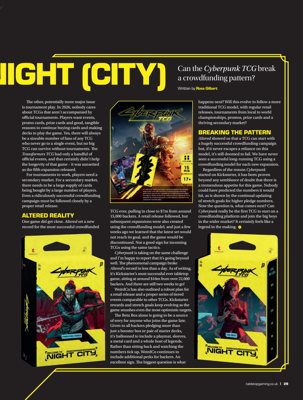 Tabletop Gaming Preview Pages