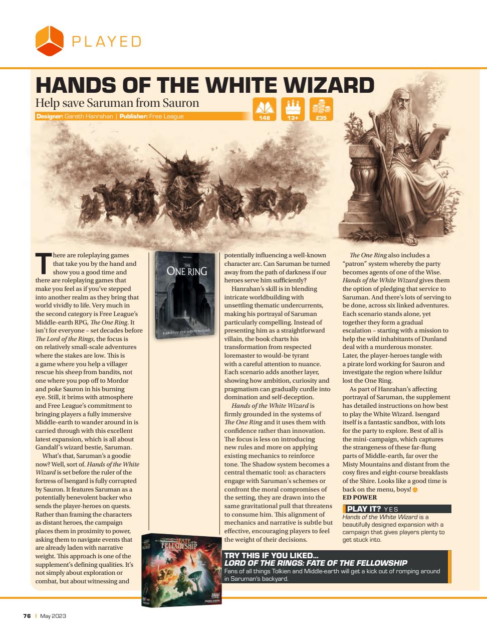 Tabletop Gaming Preview Pages