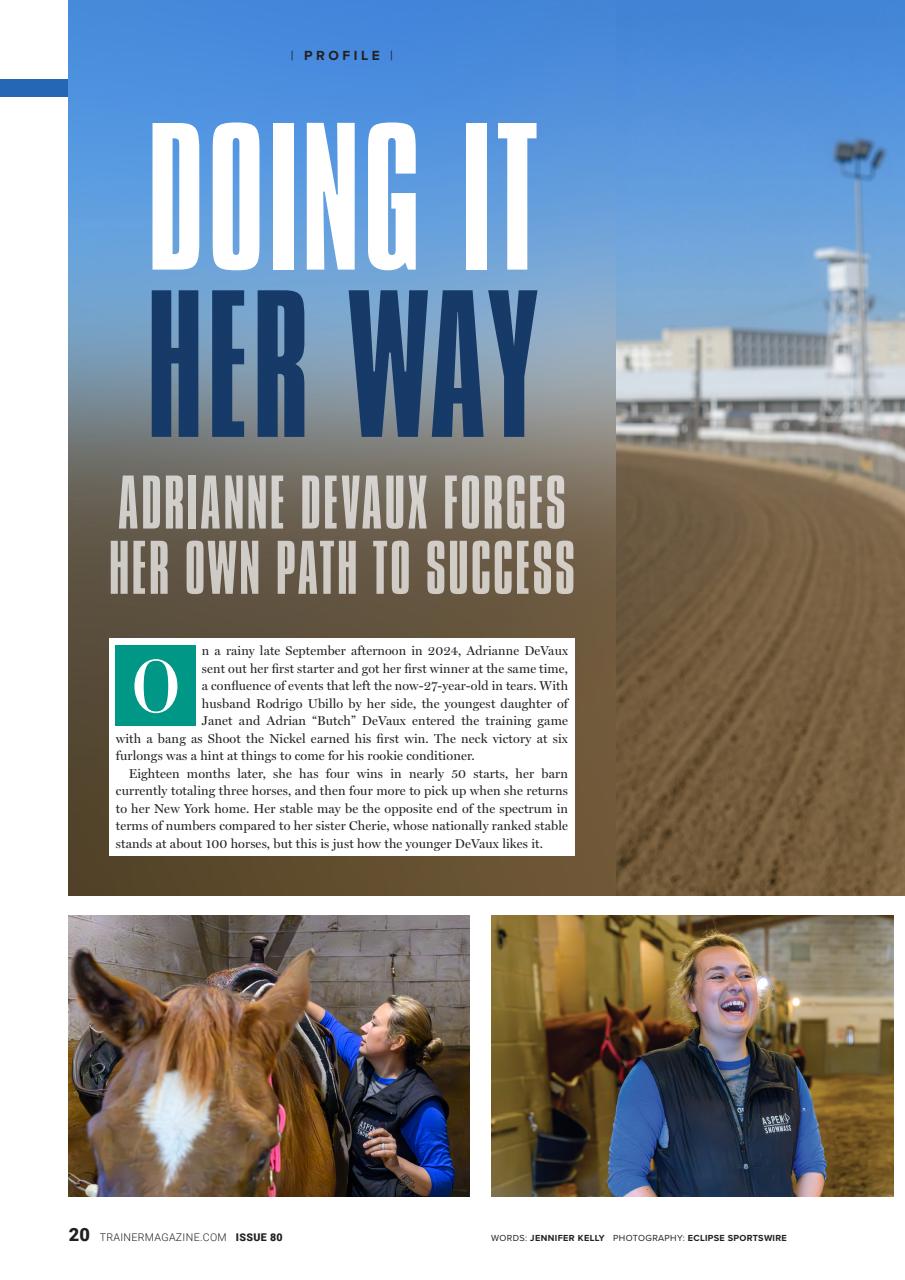 North American Trainer Magazine - horse racing Preview Pages
