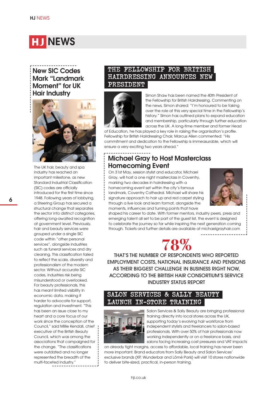 Hairdressers Journal Preview Pages