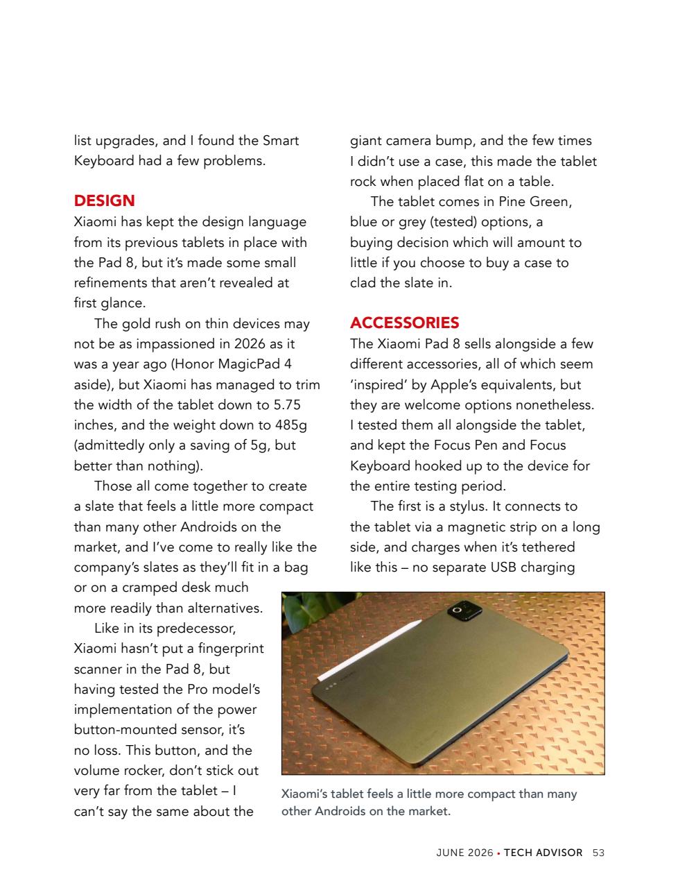 Tech Advisor Preview Pages