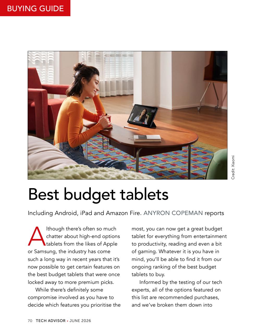 Tech Advisor Preview Pages