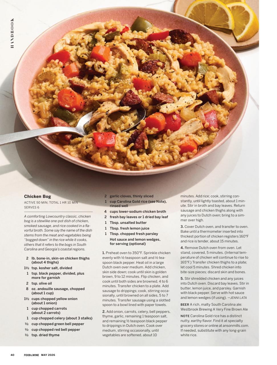 Food & Wine Preview Pages