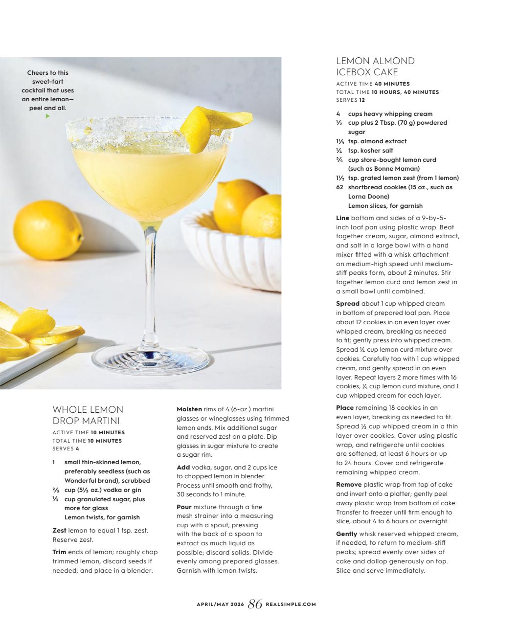 Real Simple Preview Pages