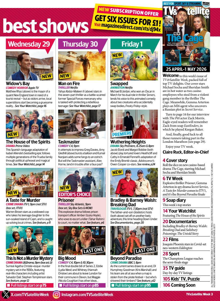 TV & Satellite Week Preview Pages