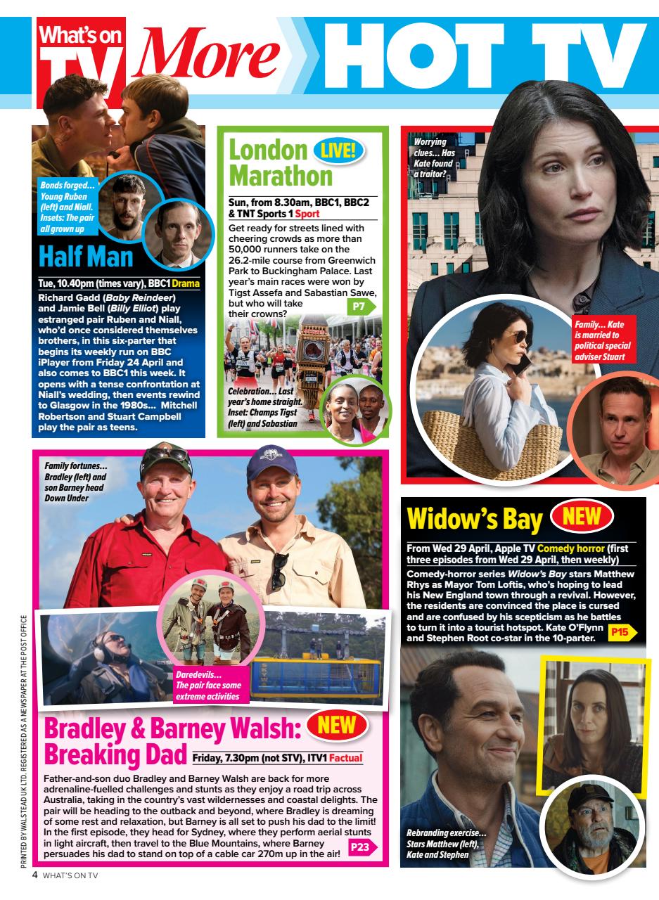 What's on TV Preview Pages