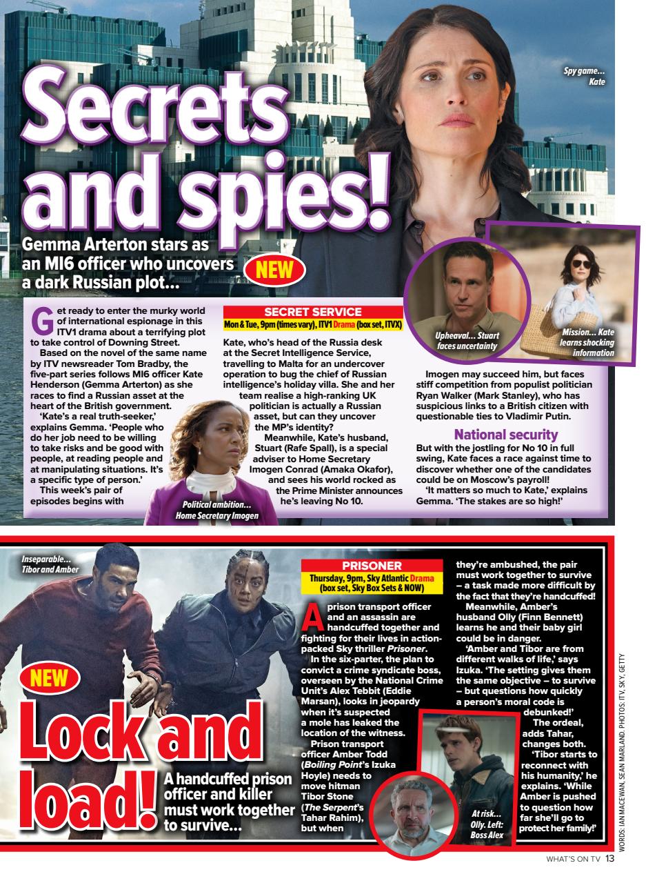 What's on TV Preview Pages