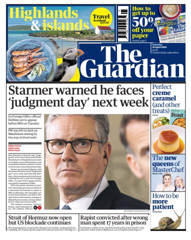 The Guardian Newspaper issue Saturday, 18 April 2026