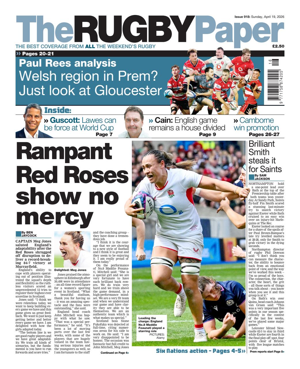 The Rugby Paper Preview Pages
