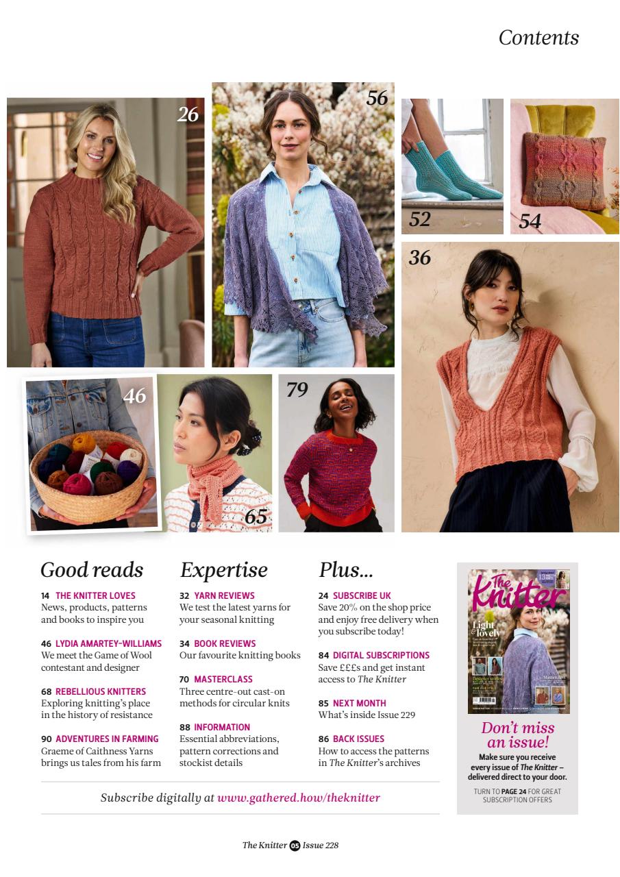 The Knitter Preview Pages