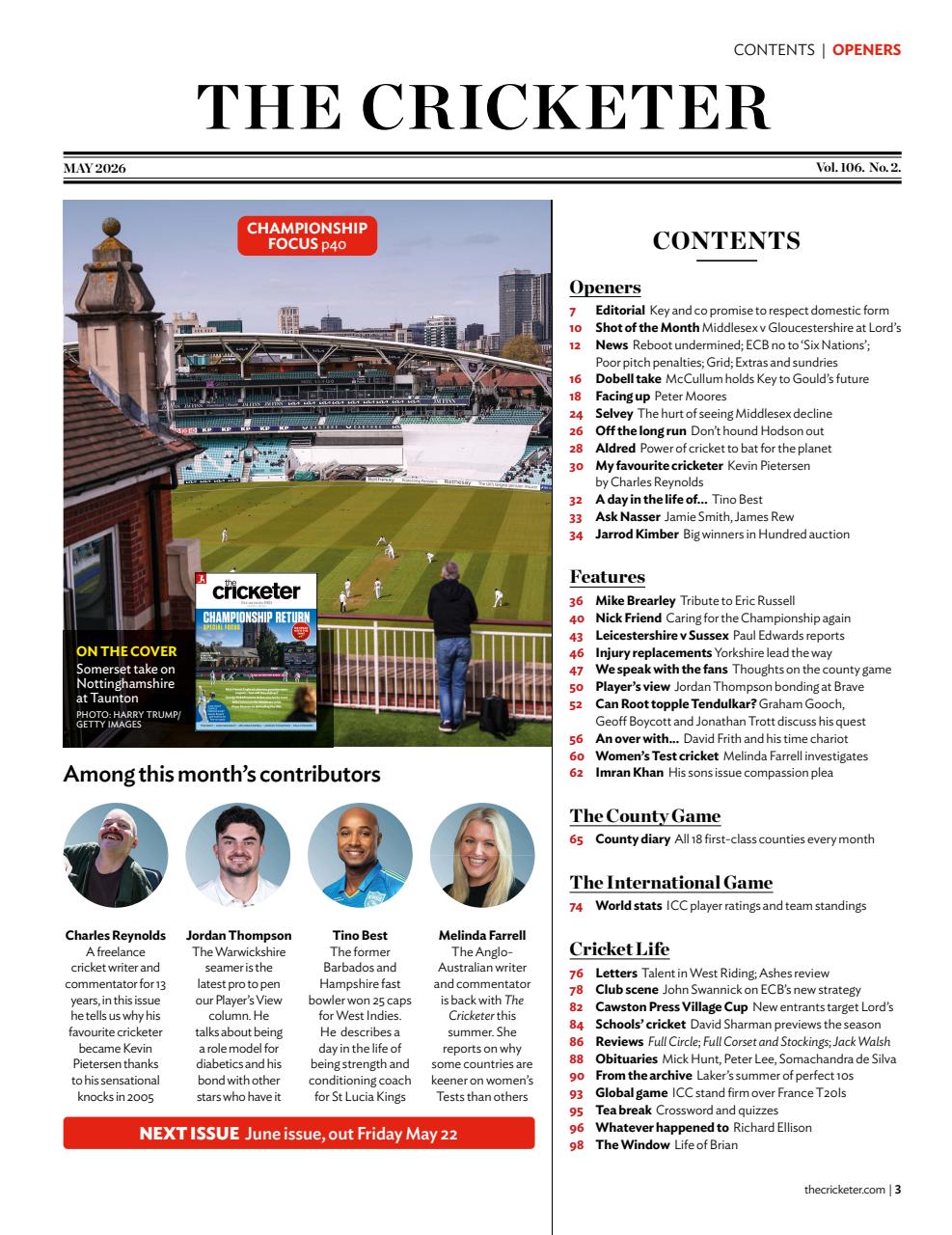 The Cricketer Magazine Preview Pages