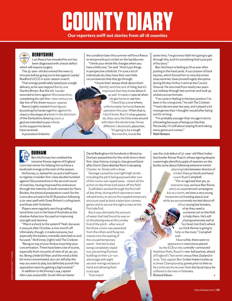 The Cricketer Magazine Preview Pages