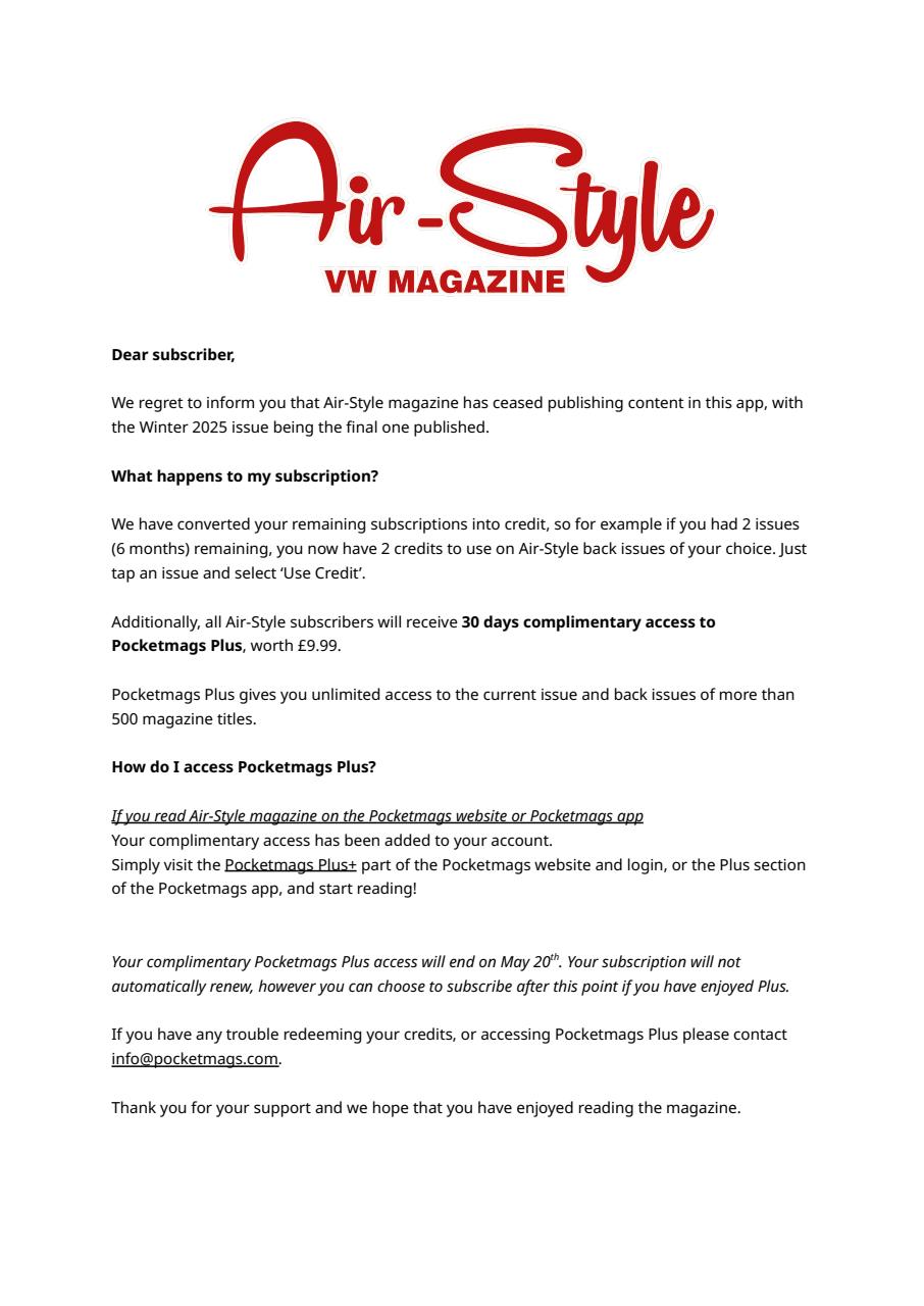 Air-Style VW Magazine Preview Pages