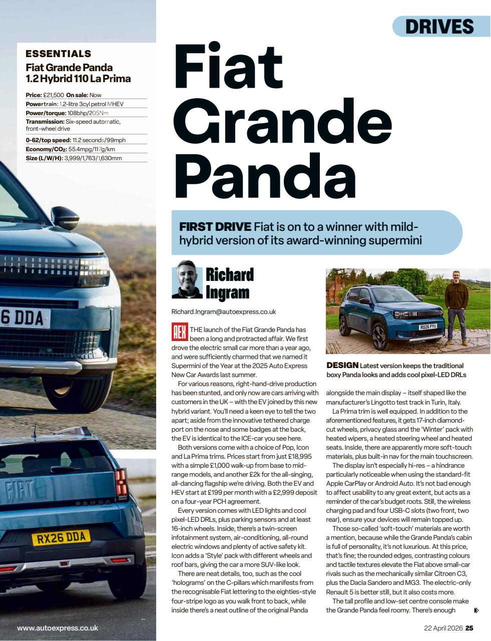 Auto Express Preview Pages