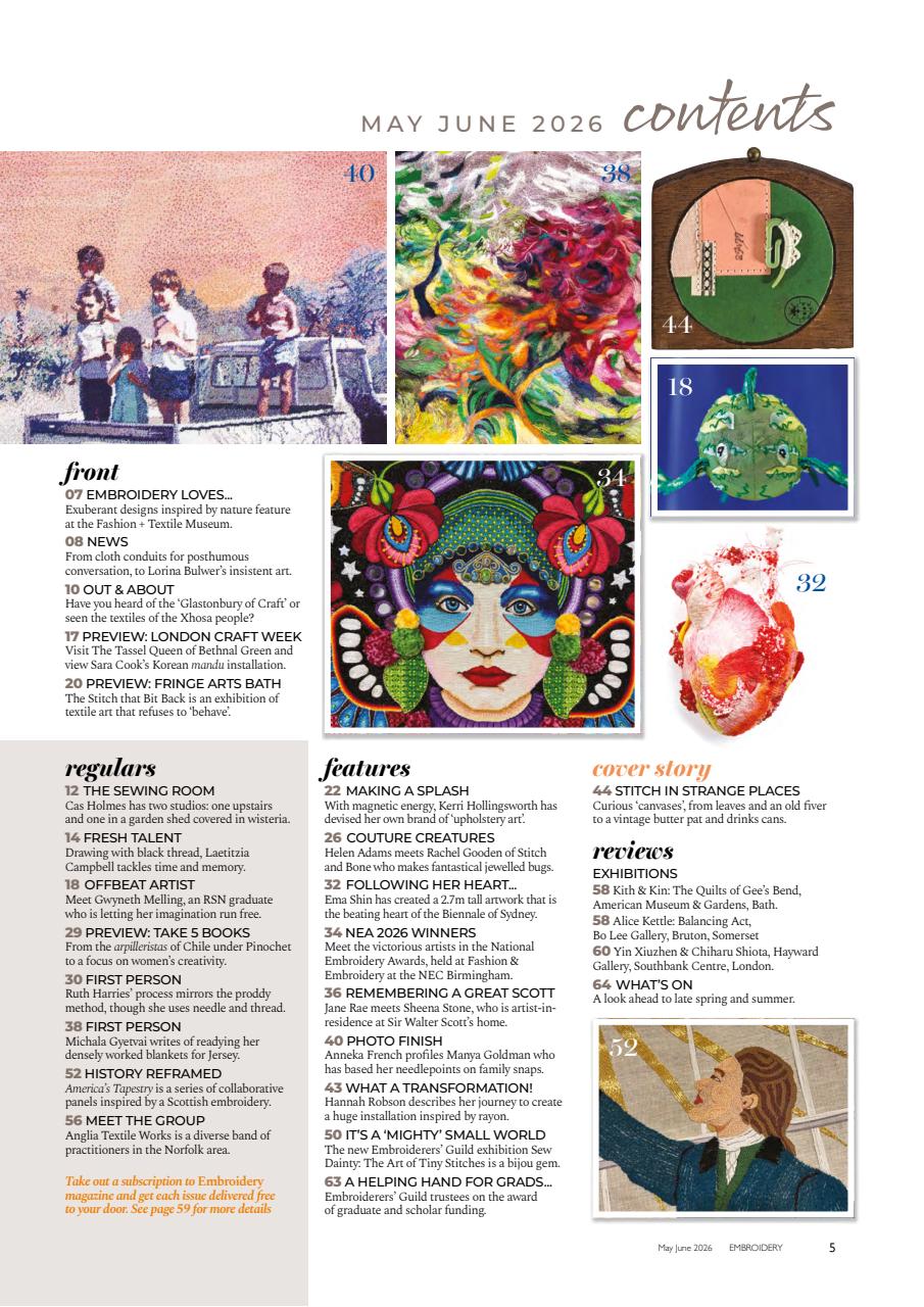 Embroidery Magazine Preview Pages