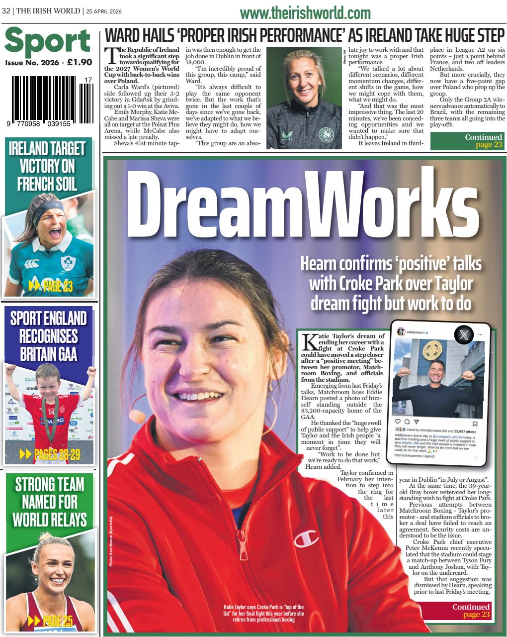 Irish World Preview Pages