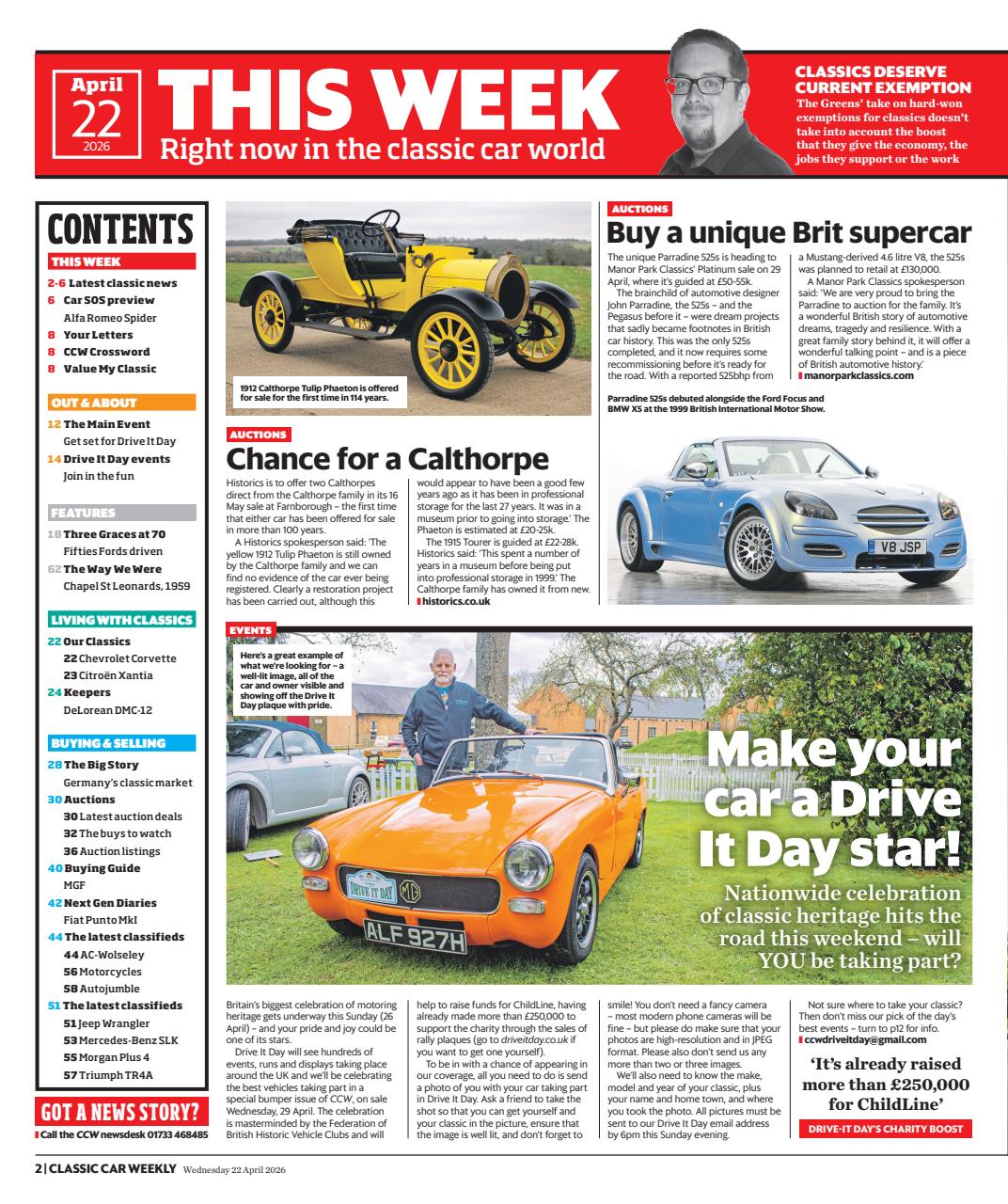 Classic Car Weekly Preview Pages