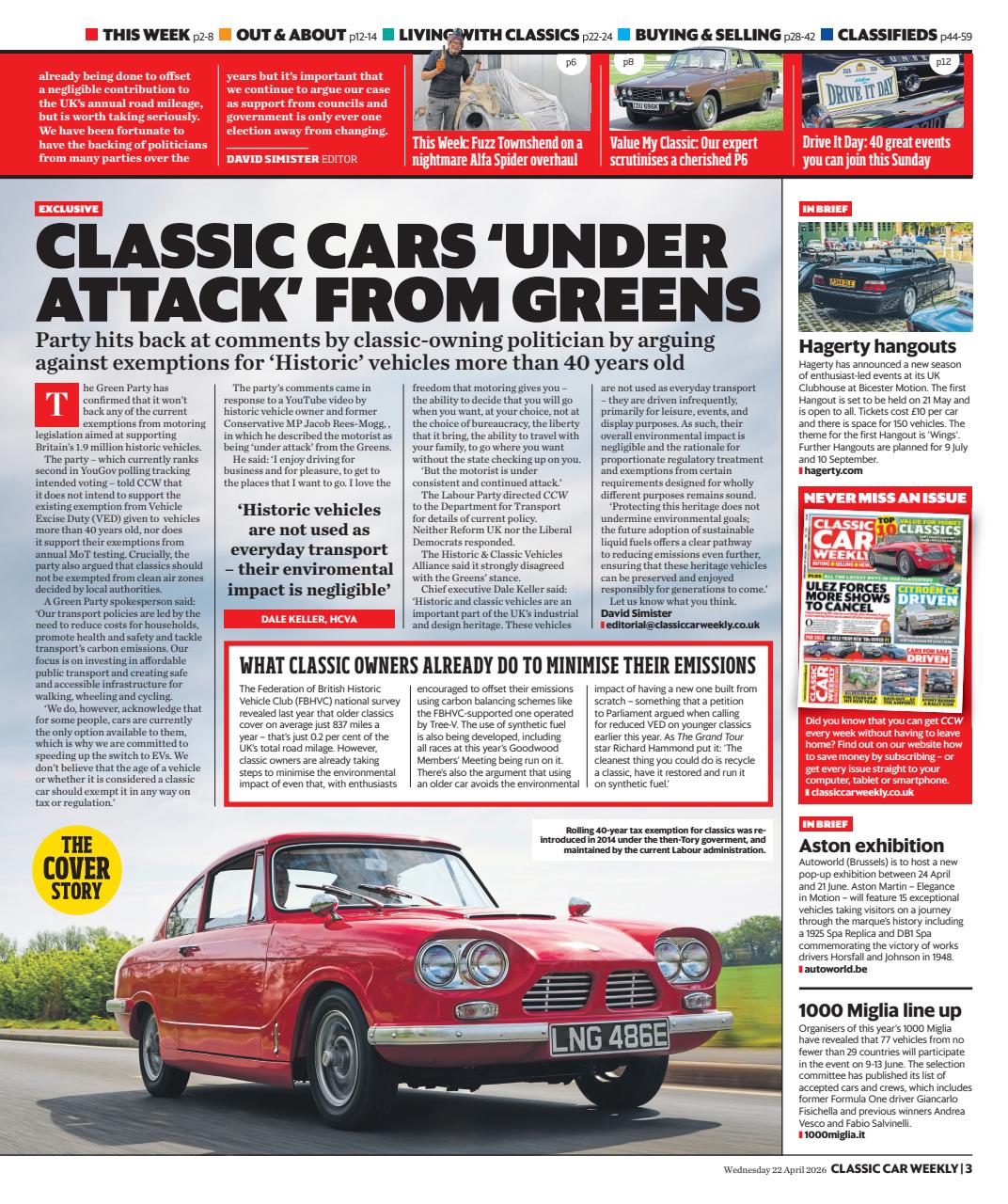 Classic Car Weekly Preview Pages