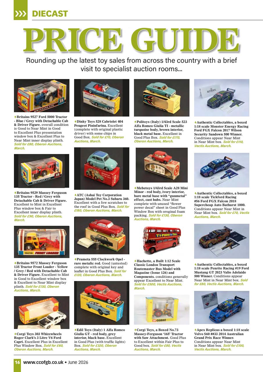 Collectors Gazette Preview Pages