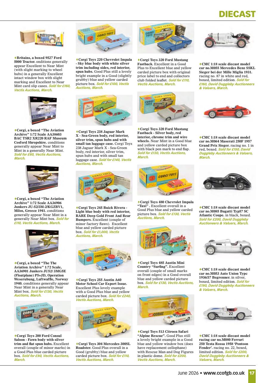 Collectors Gazette Preview Pages