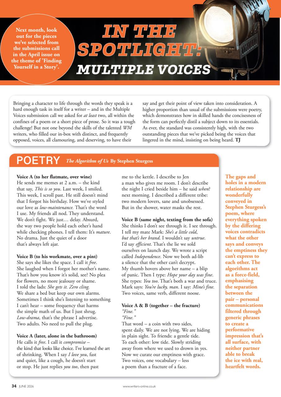 Writing Magazine Preview Pages