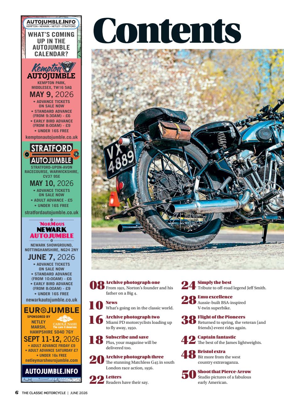 The Classic MotorCycle Preview Pages