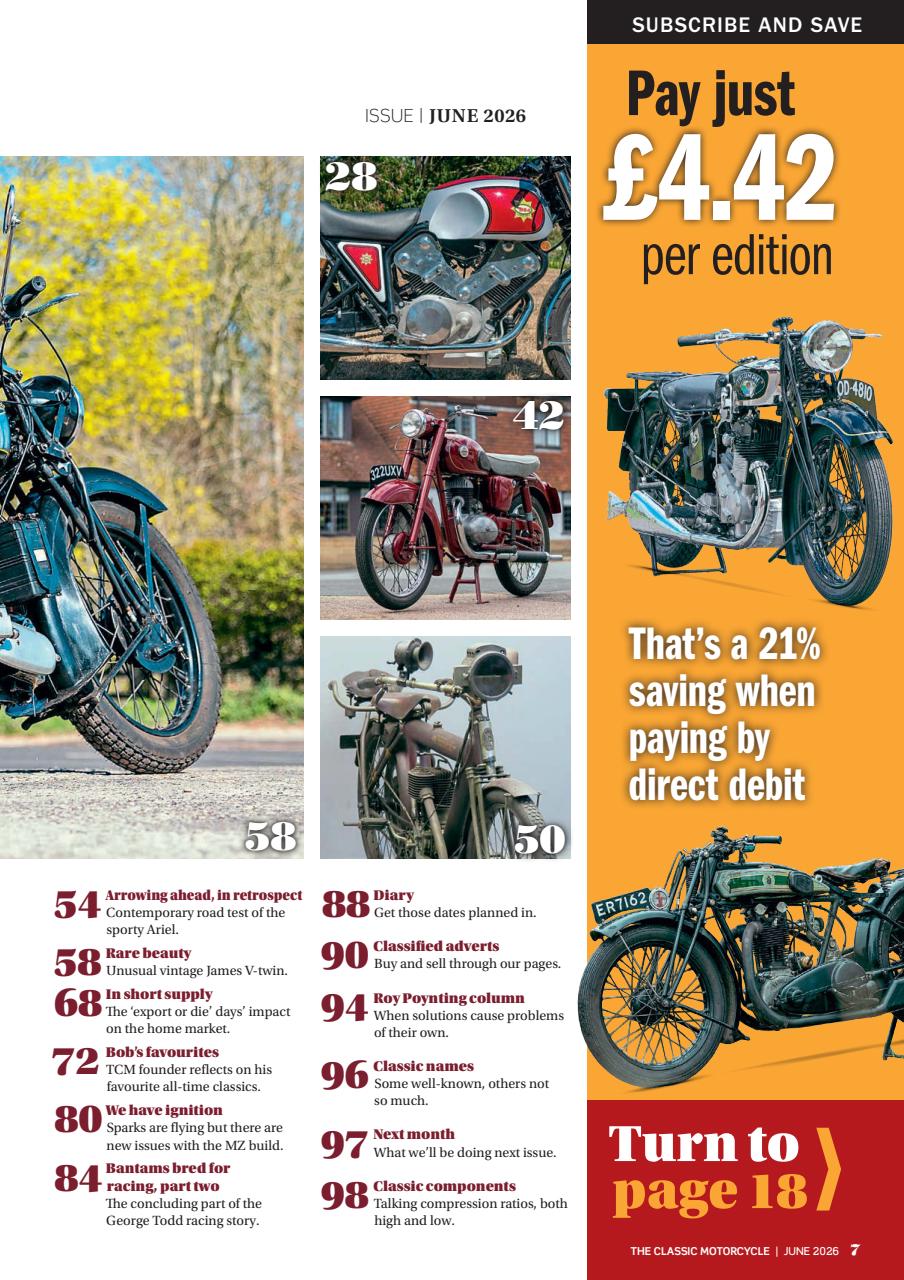 The Classic MotorCycle Preview Pages