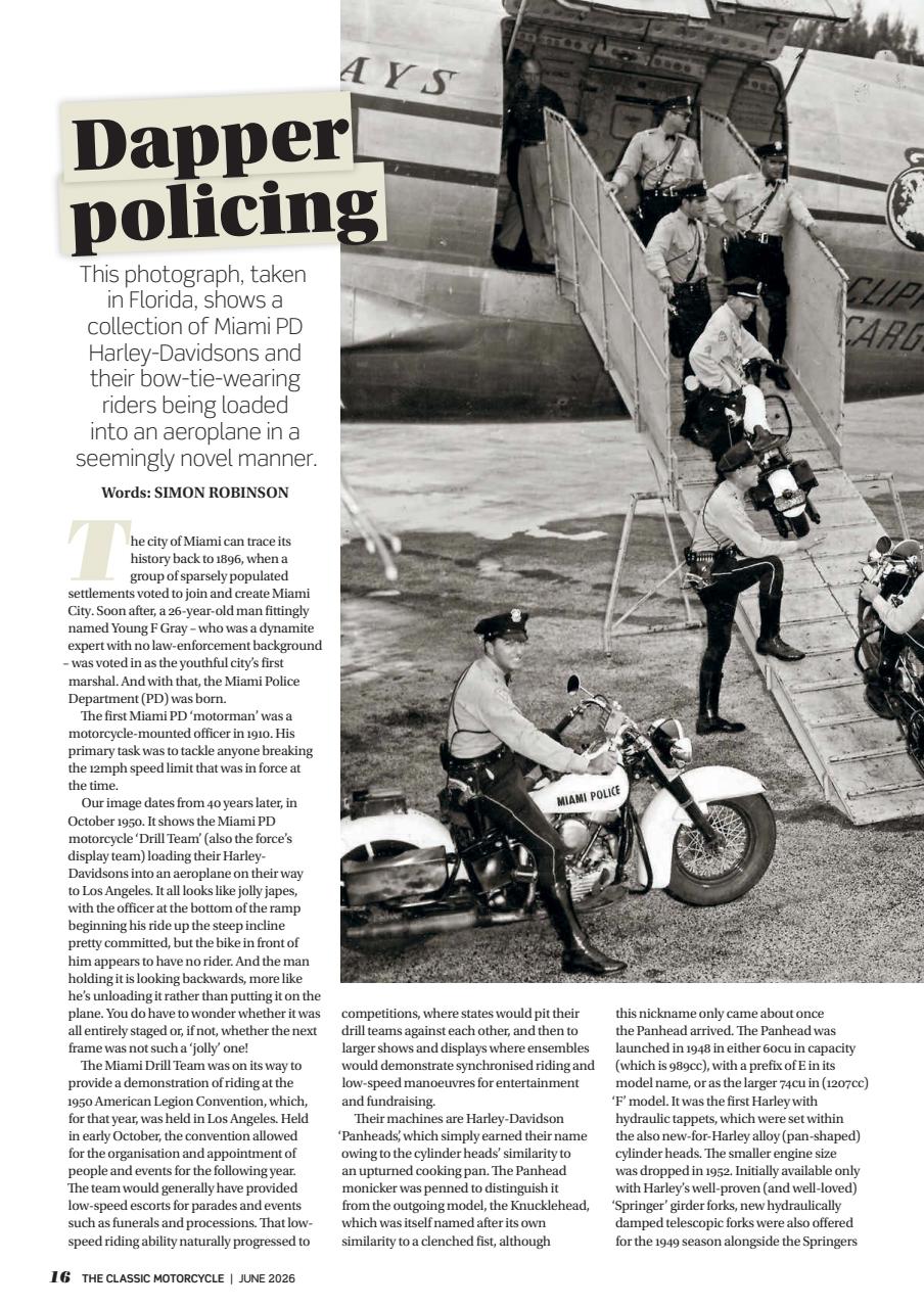 The Classic MotorCycle Preview Pages