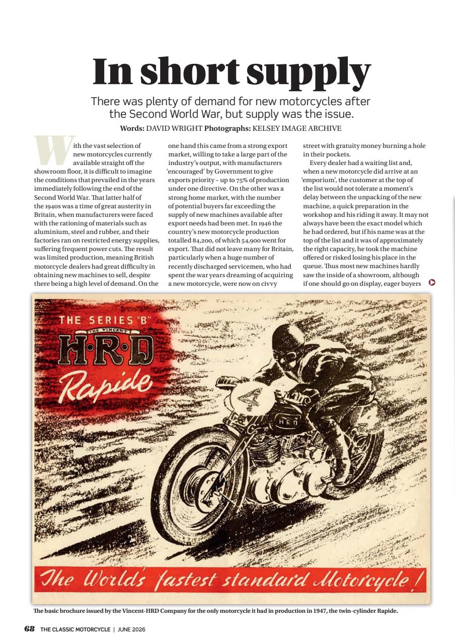 The Classic MotorCycle Preview Pages
