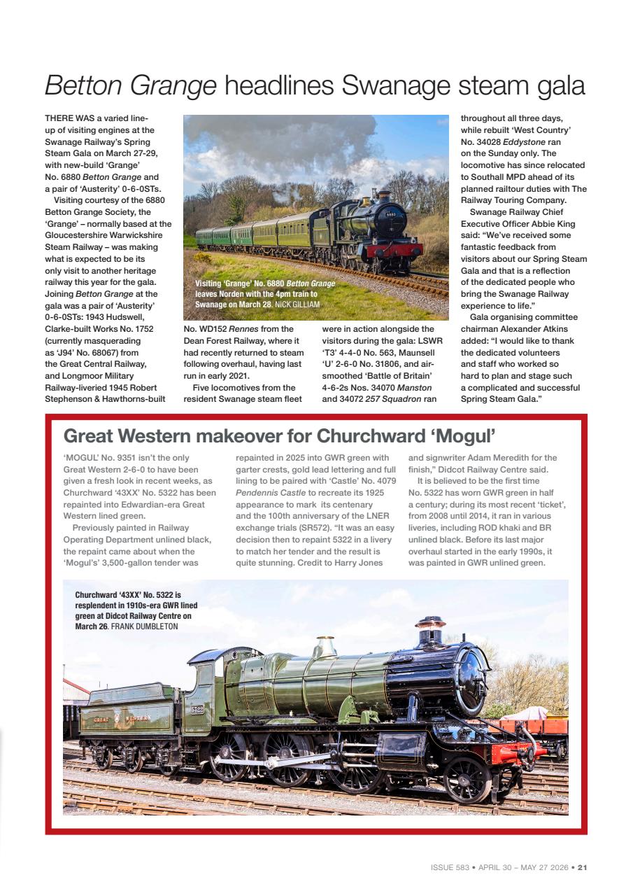 Steam Railway Preview Pages