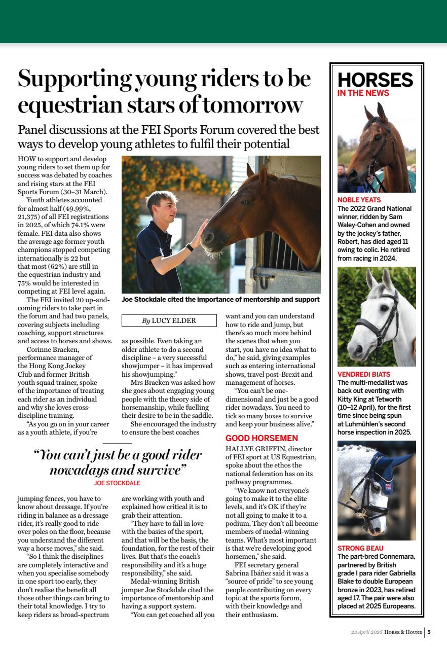 Horse & Hound Preview Pages