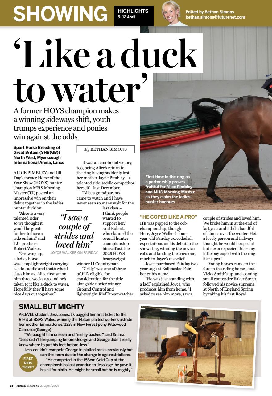 Horse & Hound Preview Pages