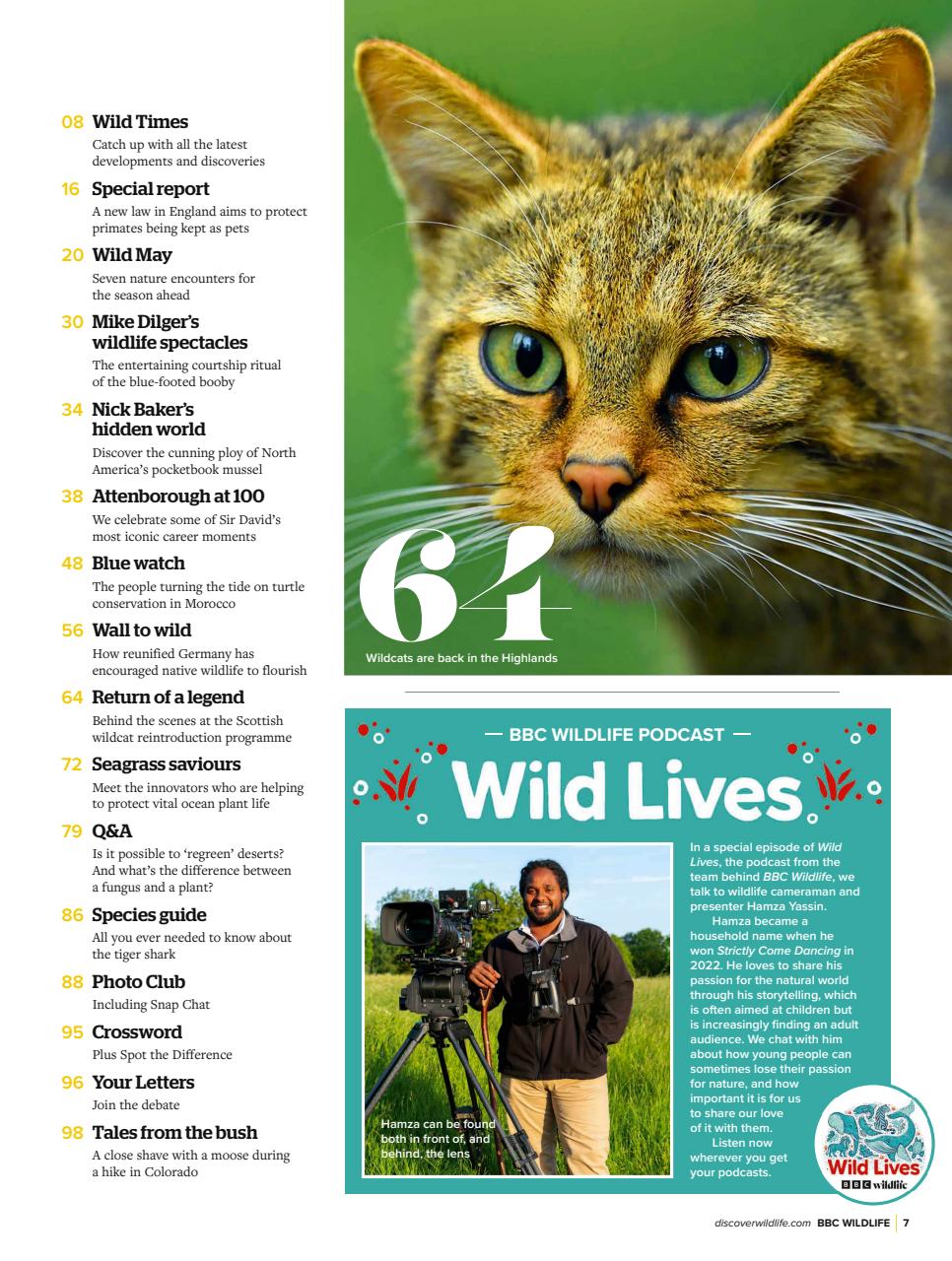 BBC Wildlife Magazine Preview Pages